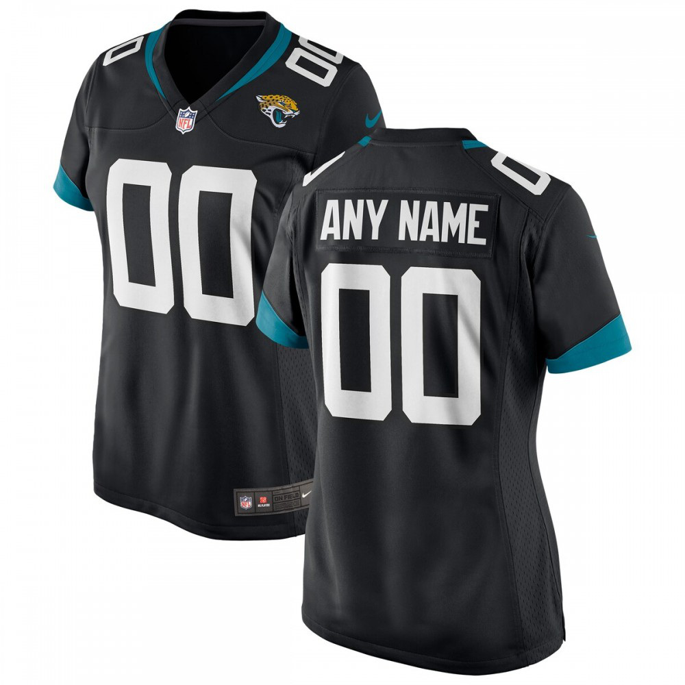 Jacksonville Jaguars Nike Women's Custom Jersey - Black-GridironStore